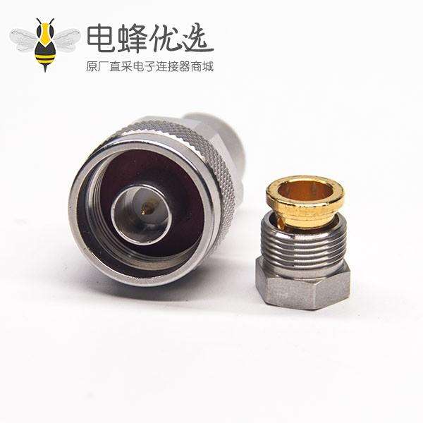 高频N型连接器公头接线