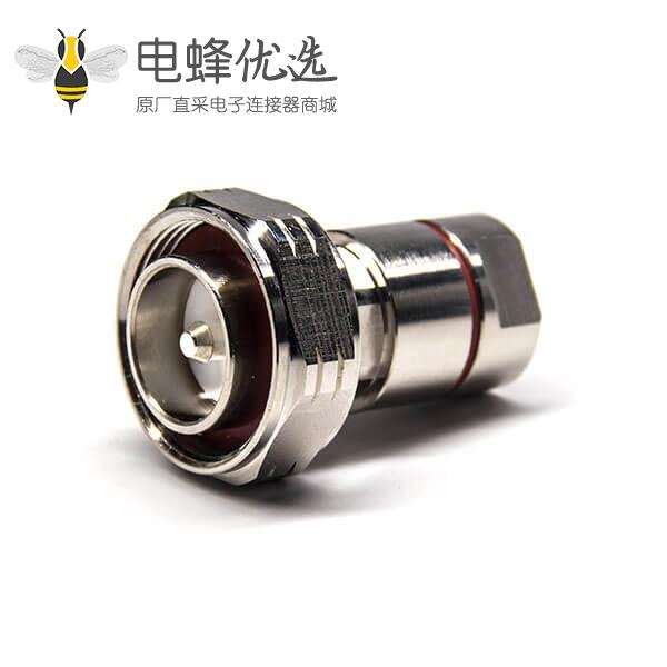 7/16公头锁线50欧姆直式铜镀镍锁线接RG393线材