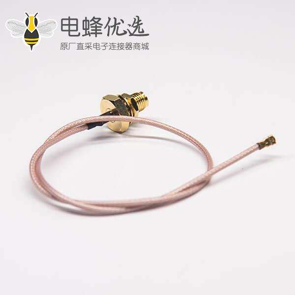 ipex转sma母头直式防水接头穿墙面板安装rf同轴电缆