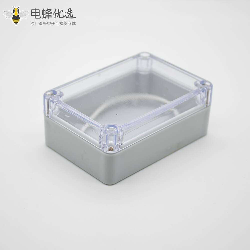 透明盖防水接线盒矩形58&times;83&times;33螺丝固定壳体ABS塑料