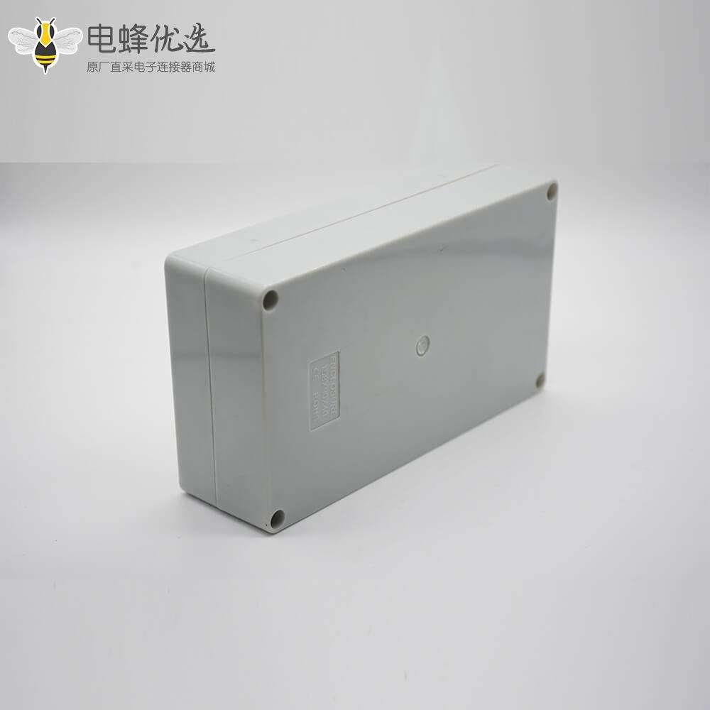 塑料防水防尘接线盒90&times;158&times;40低盖螺丝固定ABS塑料外壳