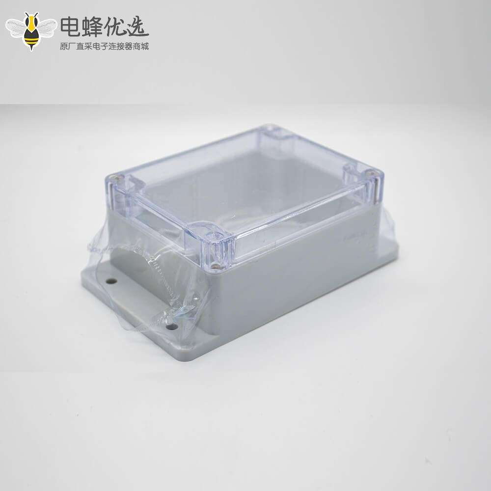 防水透明接线盒ABS塑料密封盒透明盖带耳螺丝固定115&times;90&times;55