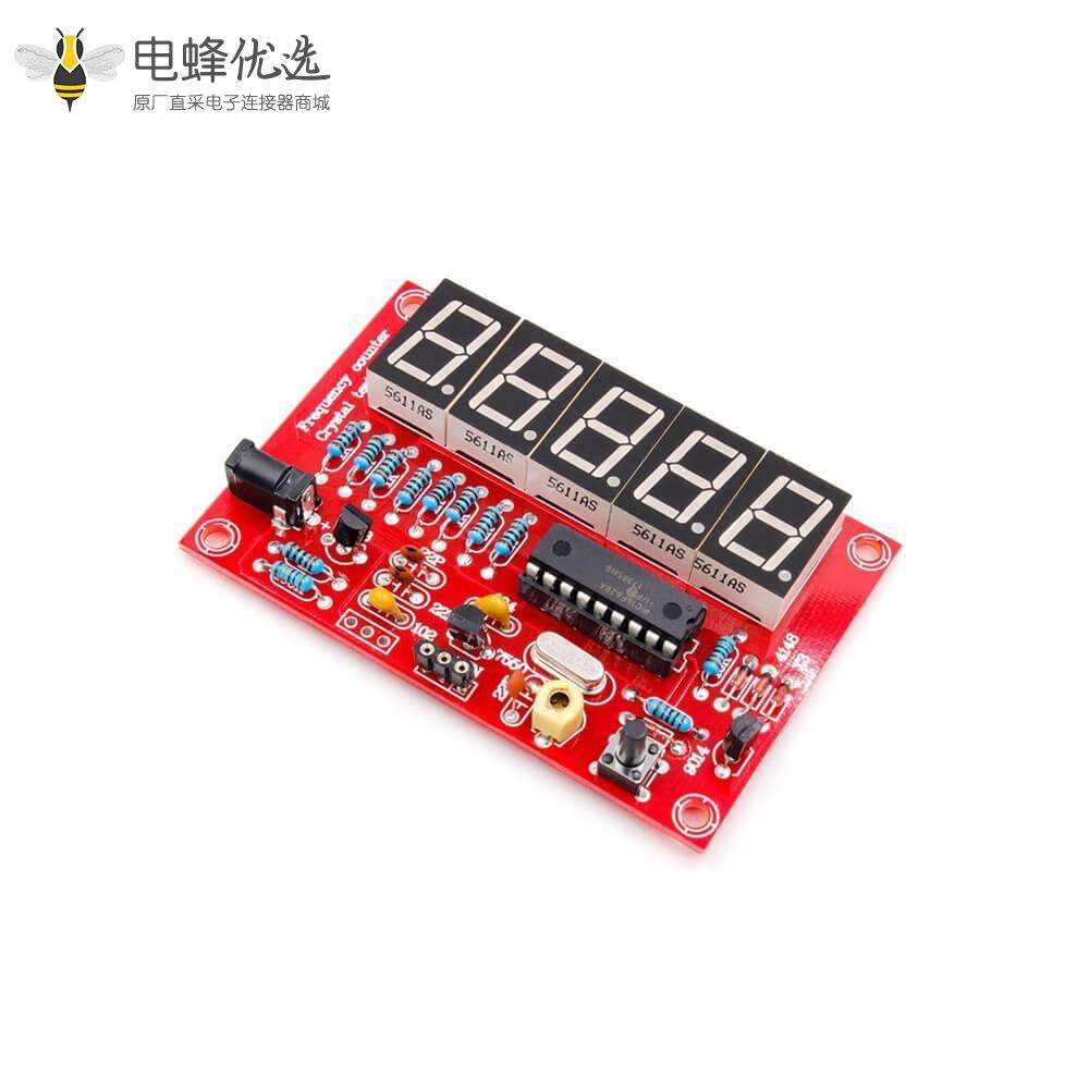 晶振频率计 1Hz-50MHz五位数码管显示DIY套件PCB安装频率测量