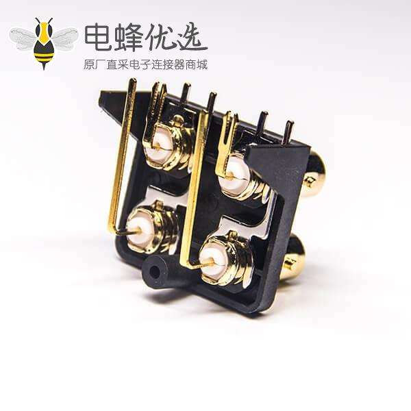 BNC射频连接器生产厂家弯式母头插板接PCB板