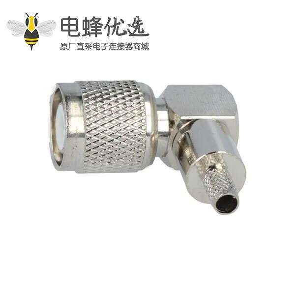 TNC公弯角90&deg;压接接线RG58