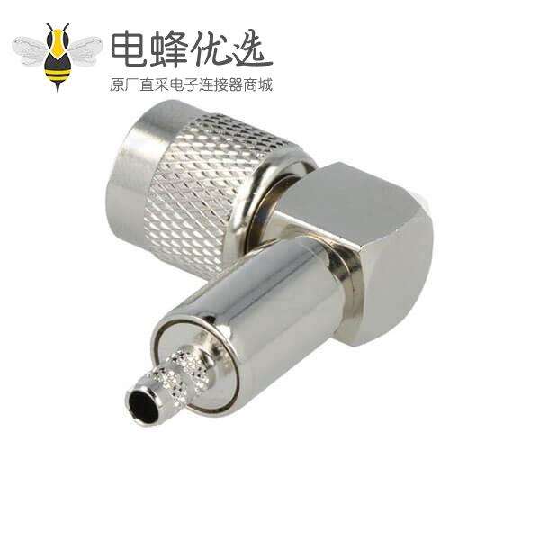 TNC公头弯曲90&deg;50&Omega;压接接线