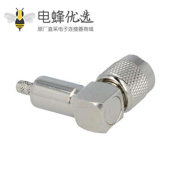 TNC公头弯曲90&deg;50&Omega;压接接线