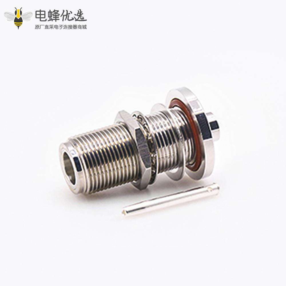 N母头连接器直式防水隔板焊接半刚性250电缆