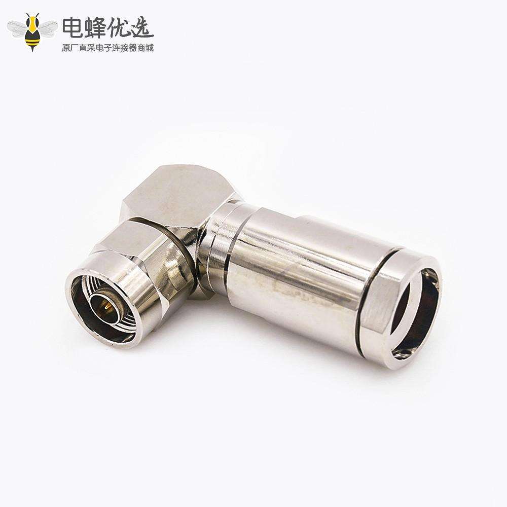 N型连接器直角公头螺母锁紧1/2&ldquo;普通电缆