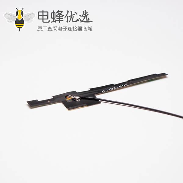 wifi 铜管天线2.4G内置天线焊灰色同轴线RF1.13+TD