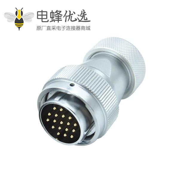 18芯防水航空插头公圆形工业RA28金属软管连接器