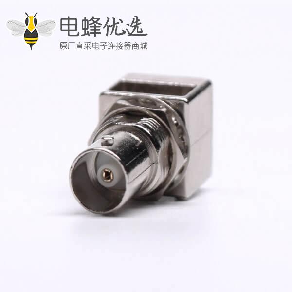 BNC直式射频同轴75欧镀镍面板安装连接器