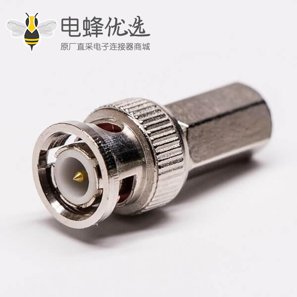 BNC缆线连接器快插直式公头射频同轴