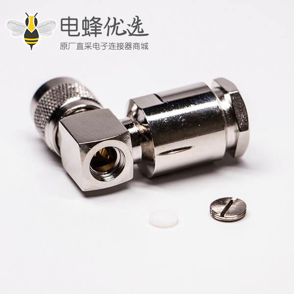 TNC连接头90度螺母锁紧接RG8同轴线缆