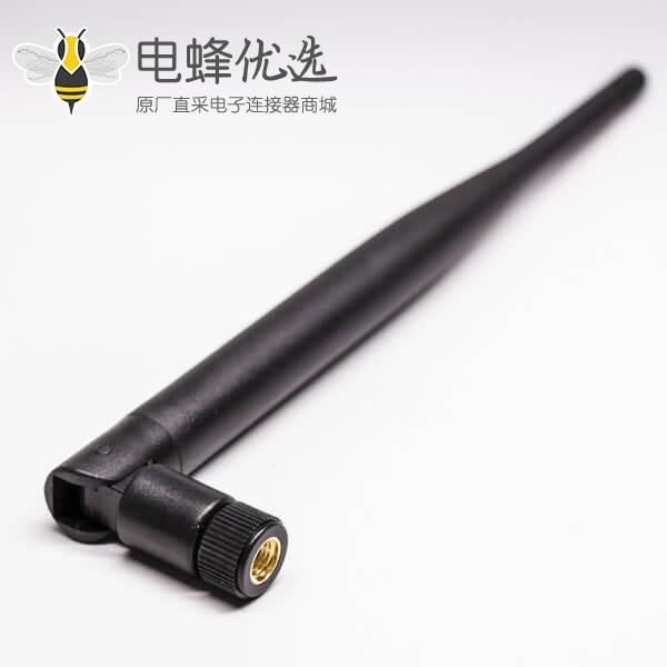 无线路由外置天线2.4 Ghz 3dBi SMA插头反极无线WIFI可折叠