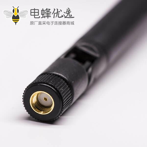 无线路由外置天线2.4 Ghz 3dBi SMA插头反极无线WIFI可折叠