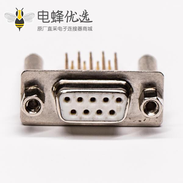 db9插板式母头180&deg;加高型圆柱铆锁