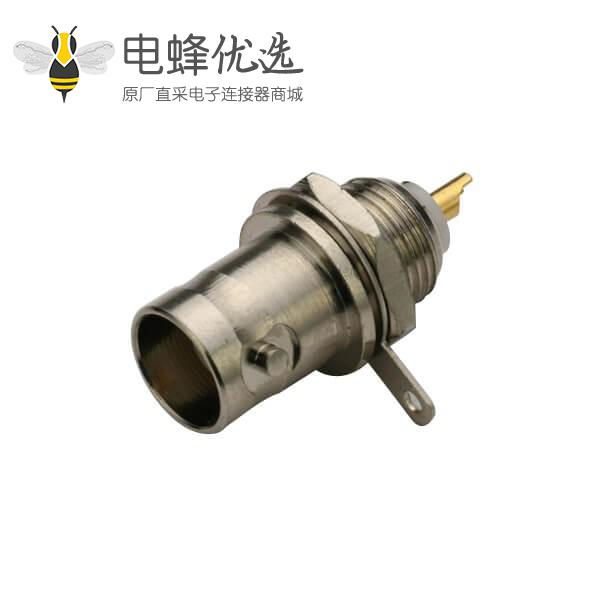 穿墙BNC母头50欧姆锌合金射频同轴连接器