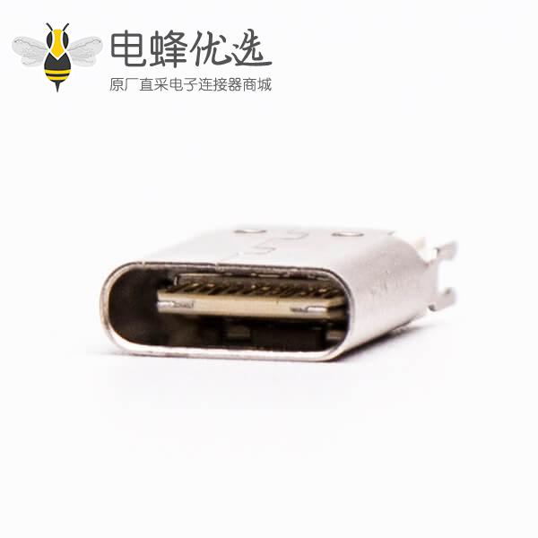 type c连接器板端母头直式卡板式接PCB板