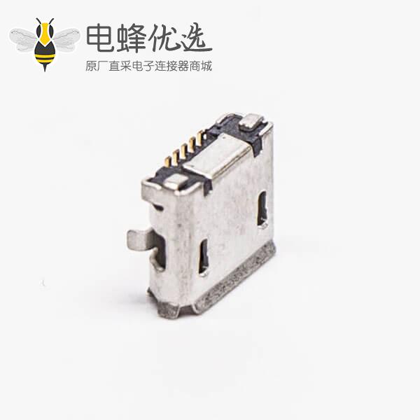 手机micro usb接口母座封装B型DIP 5.65