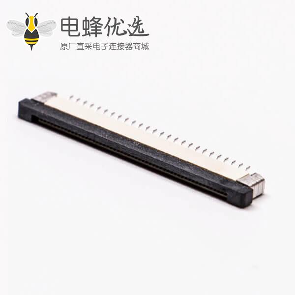 ffc/fpc扁平软排线插座封装1.0PH抽屉式上接2.0H