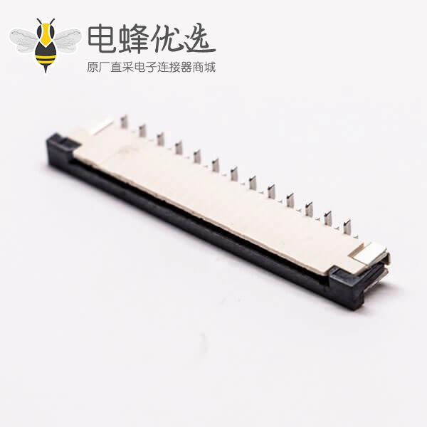 0.5mm fpc 封装13针焊接抽屉式上接H2.0PCB板端