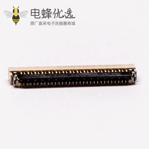 贴片卧式fpc插座0.3PH前掀盖式15pin下接触1.0H