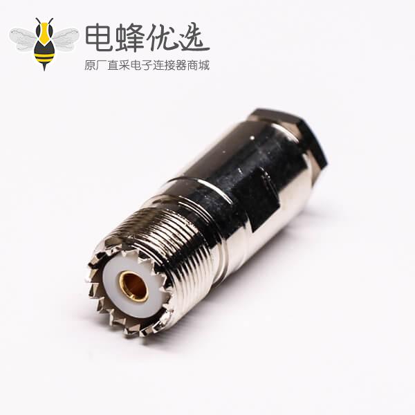 uhf同轴连接器UHF-K27直式螺母锁紧接线