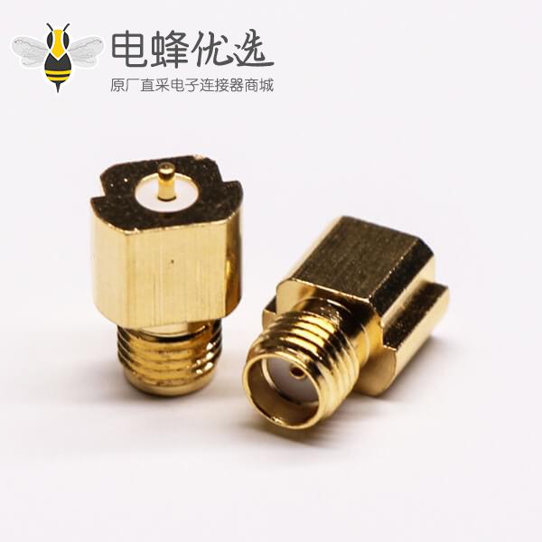 SMA母座直式沉板式接PCB板镀金