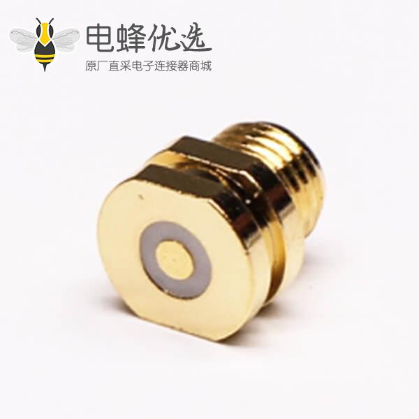 SMA母头穿墙直式镀金SMT贴板接PCB板