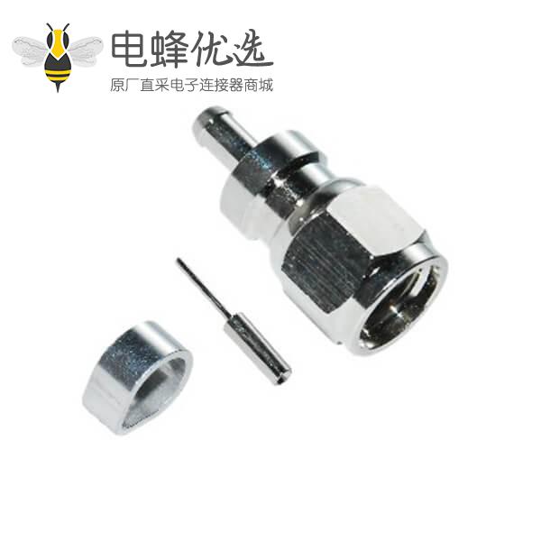 公头接线RG58射频同轴F连接器