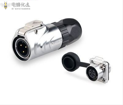 航空插头插座LP-12-3芯公头方座全金属微小型连接器