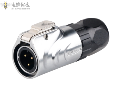 LP-12-3芯全金属圆型防水航空插头微小型方形座连接器