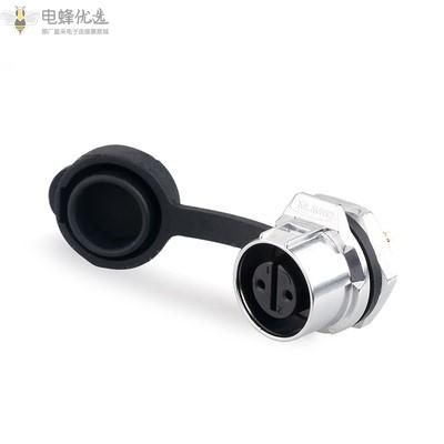 航空全金属微小型插座LP-12-2芯螺母座接插件连接器