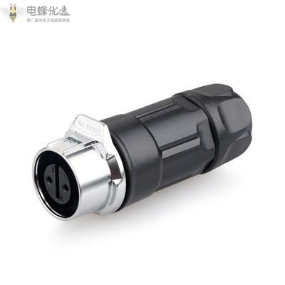 航空插头插座LP-12-2芯母头全金属微小型防水连接器