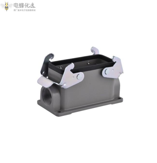 6+6针/芯表面全套航空插头热流道配件矩形重载连接器插座