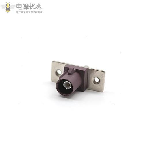 FAKRA-JY178紫色直头带挡板射频汽车连接器GPS/4G转换头