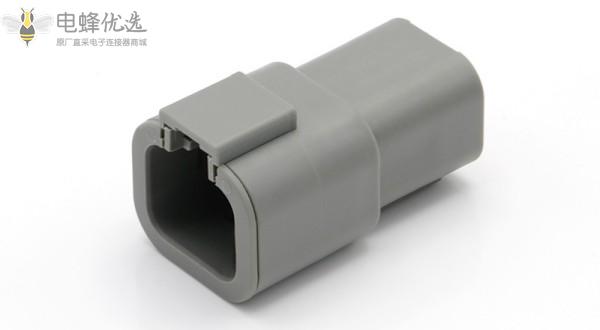 PA66大两孔汽车连接器防水大电流重卡线束插头汽车接插件