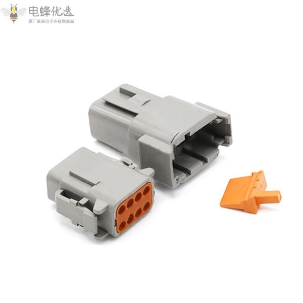 06-8S汽车连接器8芯防水7.5A接插件连接器对接线束插头
