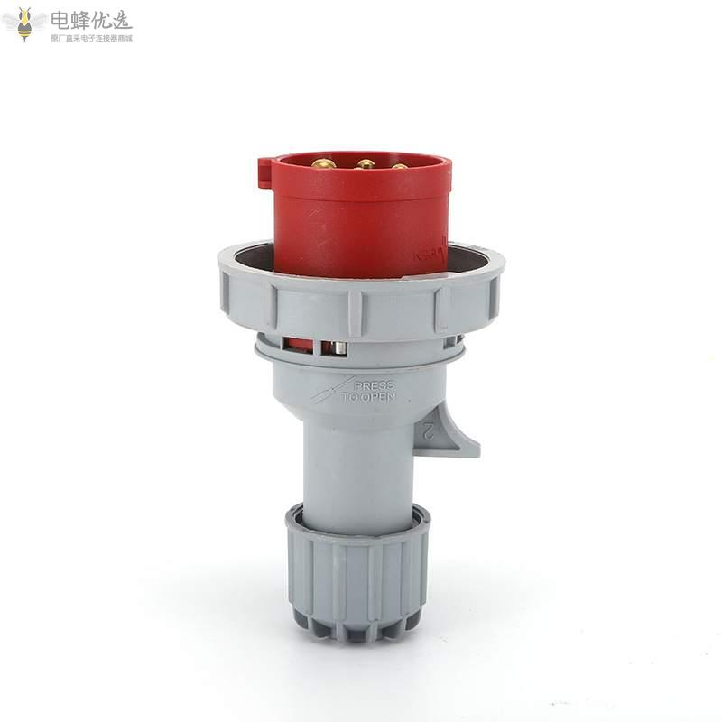 IP67防水工业连接器4芯16A防水航空250V插头