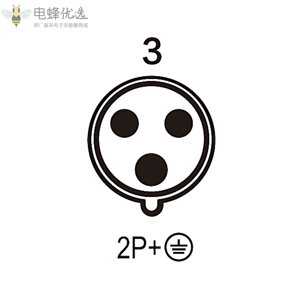 进口品质TYP128防水IP67工业连接器3芯63A230V工业2P+E工业防水插座