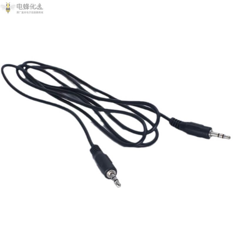3.5mm公转公立体声音频线公转公延长线1.5米双直头连接线1.5米厂家批发