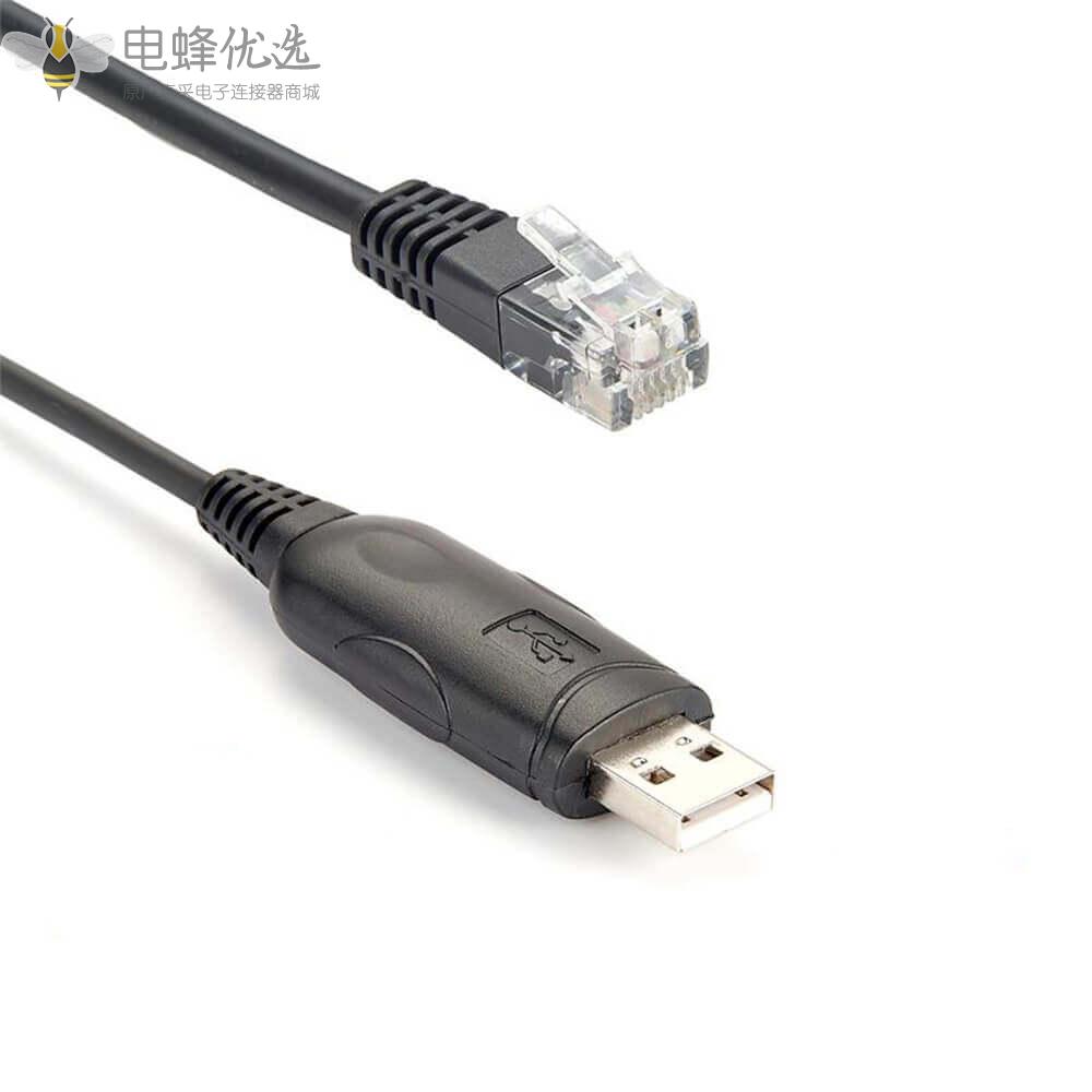 USB2.0带RS232模块转RJ12接1.8米线材（厂家直销）