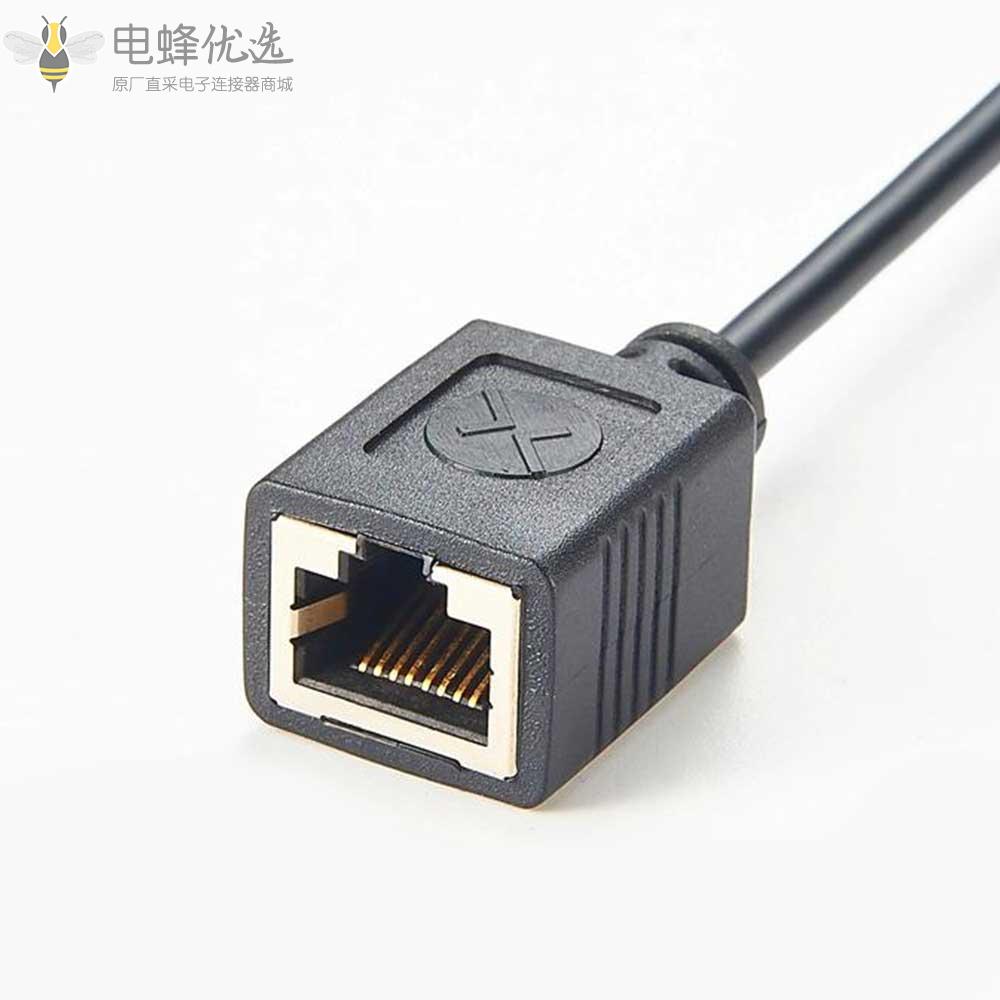 USB_TypeA公头2.0转RS485_Rj_45母头接1M线材厂家直销