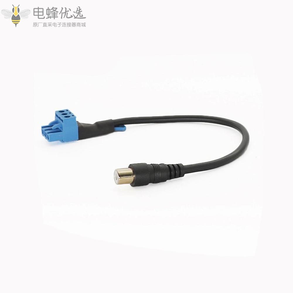 RCA母头转Anytek3针连接器端子