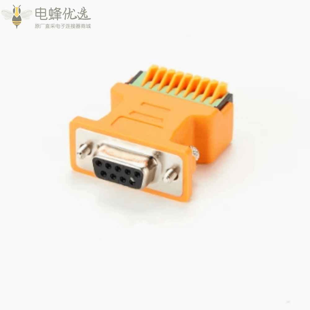 DB9母头到接线端子120欧姆终端电阻器适配器