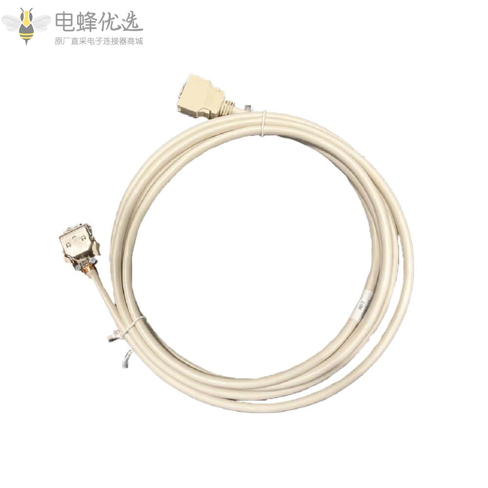 SCSI_MDR型20芯直卡扣式接线3米连接线