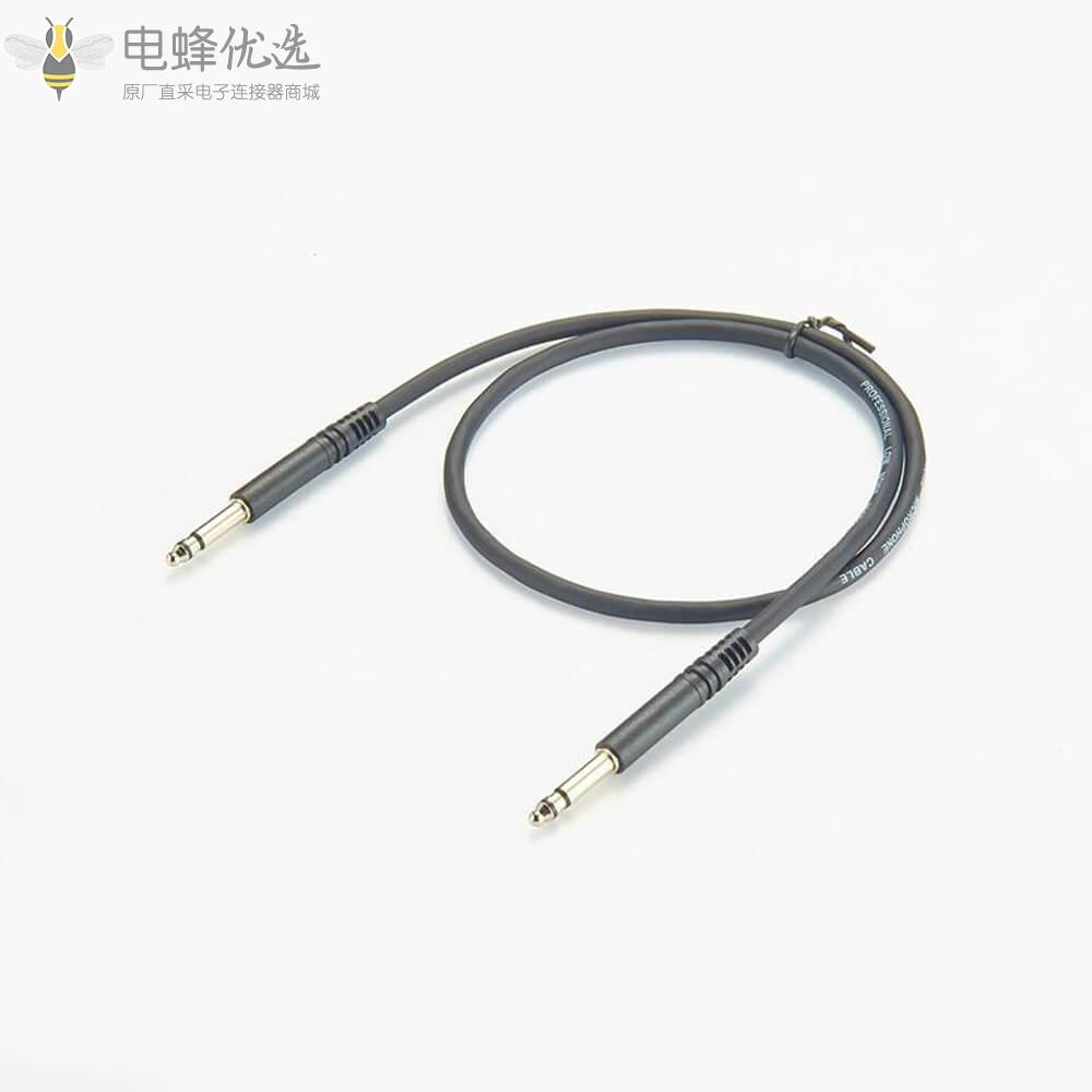 3.5mm公头转3.5mm公头电话跳线接0.5m线材