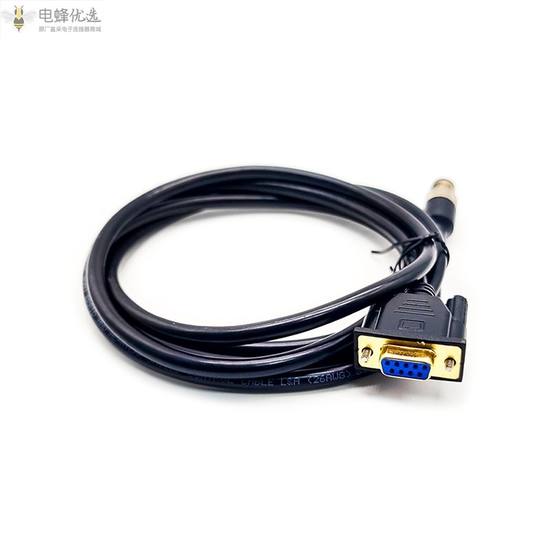 Nmea_2000_DB9母头转M12公头5芯串口线2M