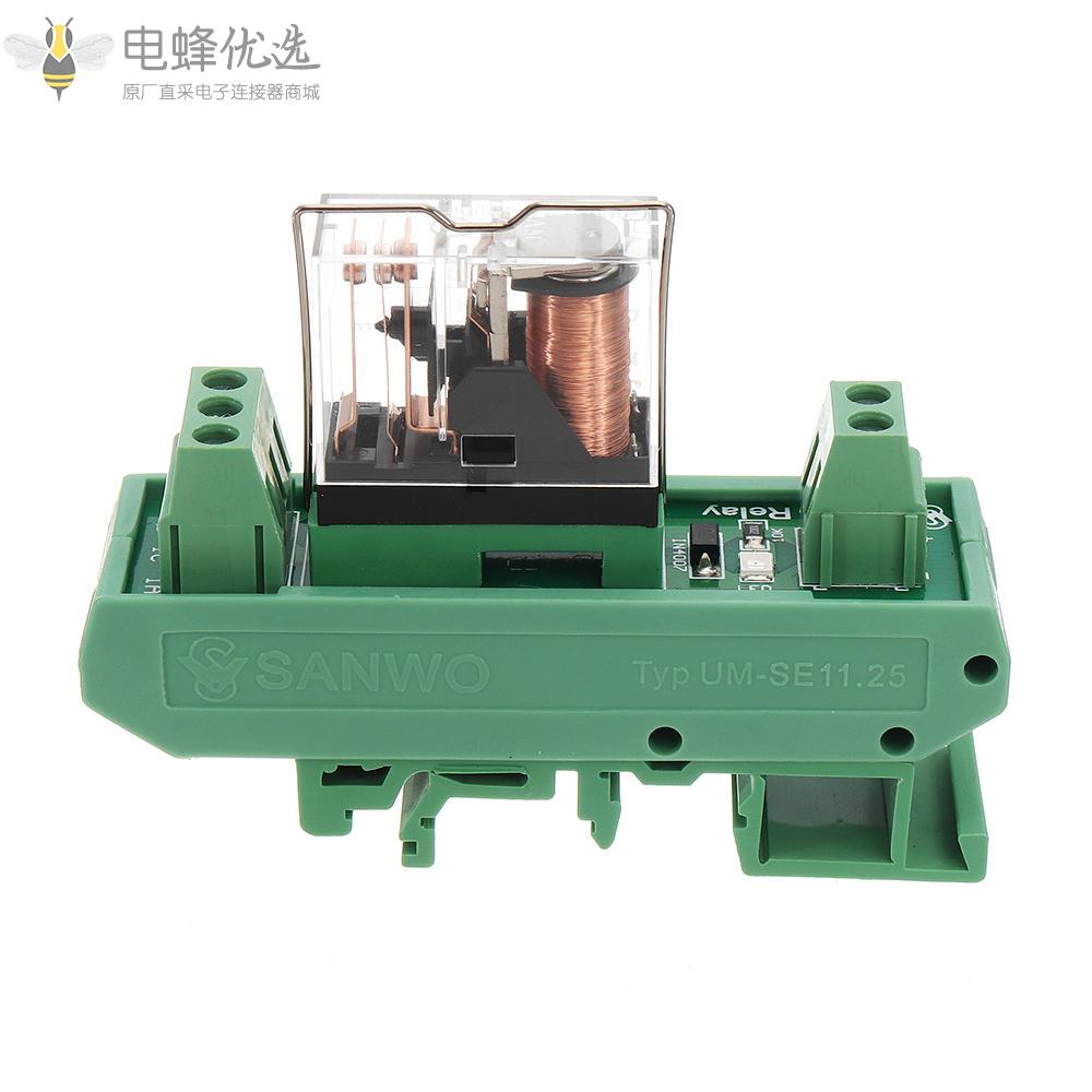 TKG2R_101_1路继电器模块PLC放大板控制器带指示灯DC_12V